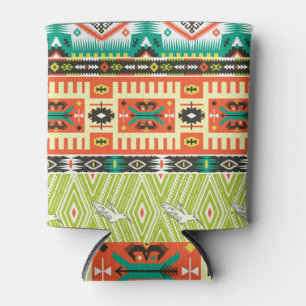 Tribal Geometric: Quotes Text Pattern. Can Cooler
