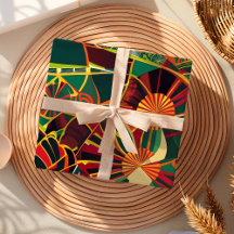 Tribal Geometric Sunburst African American Gifts