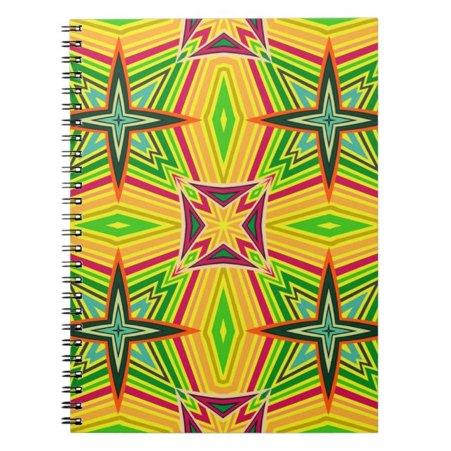 Tribal geometric vintage pattern. Seamless ethnic  Notebook (Front)
