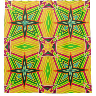 Tribal geometric vintage pattern. Seamless ethnic Shower Curtain