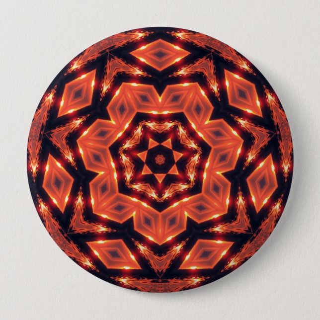 tribal-geometrik 10 cm round badge (Front)