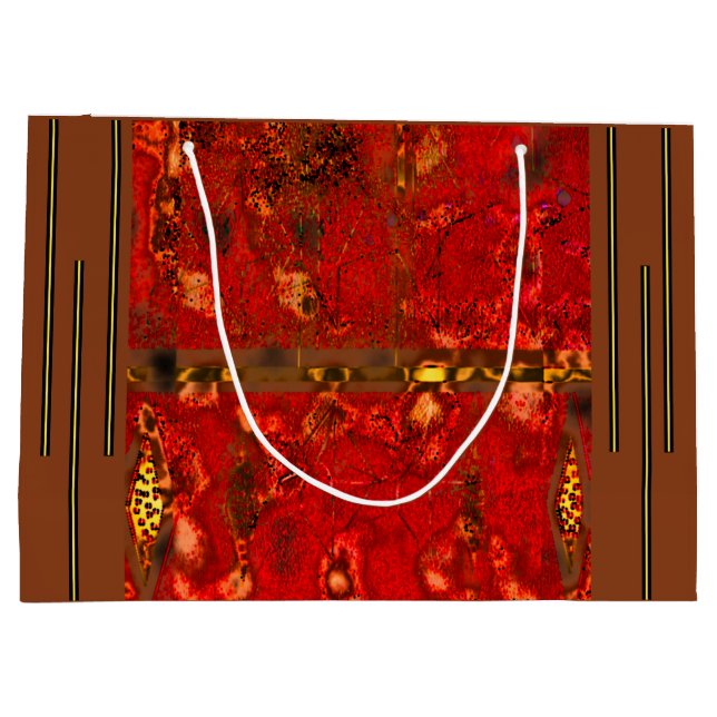 "Tribal Glow" (Large) Gift Bag (Back)