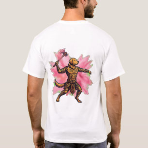 Tribal Golden Retriever Gulal Axe T-Shirt