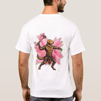 Tribal Golden Retriever Gulal Axe  T-Shirt