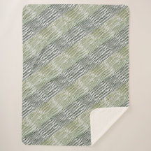 Tribal Green Stripes Abstract Pattern