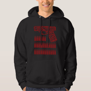 Tribal Gun Illustration Hoodie