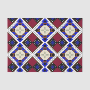 Tribal, Happiness, Native American Zia Tissue Paper