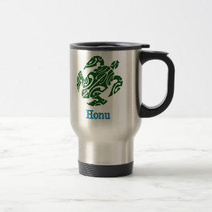 Tribal Hawaiian Green Sea Turtle Travel Mug