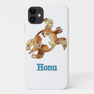Tribal Hawaiian Sea Turtle in Gold Case-Mate iPhon iPhone 11 Case