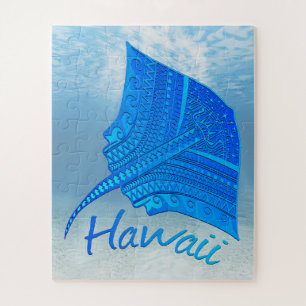 Tribal Hawaiian Stingray Jigsaw Puzzle
