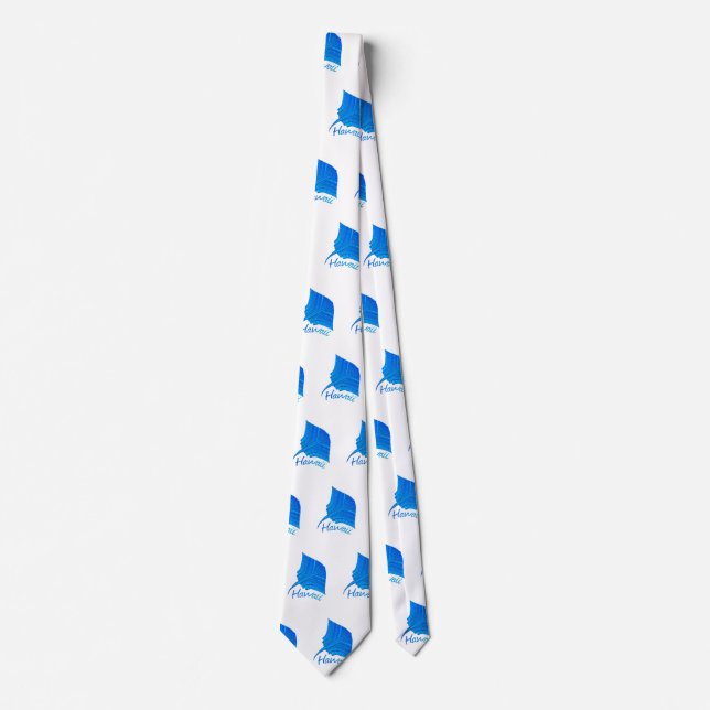 Tribal Hawaiian Stingray Tie (Front)