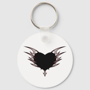 tribal heart key ring