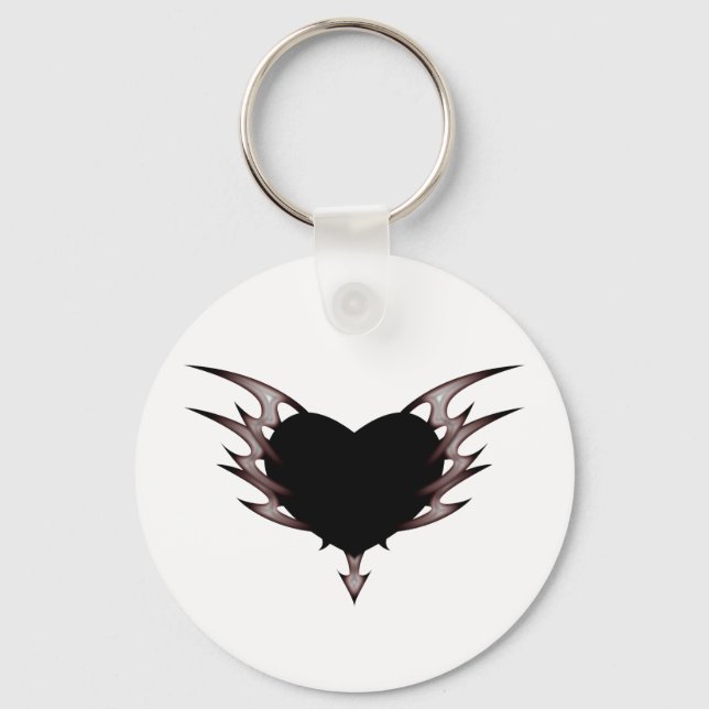 tribal heart key ring (Front)