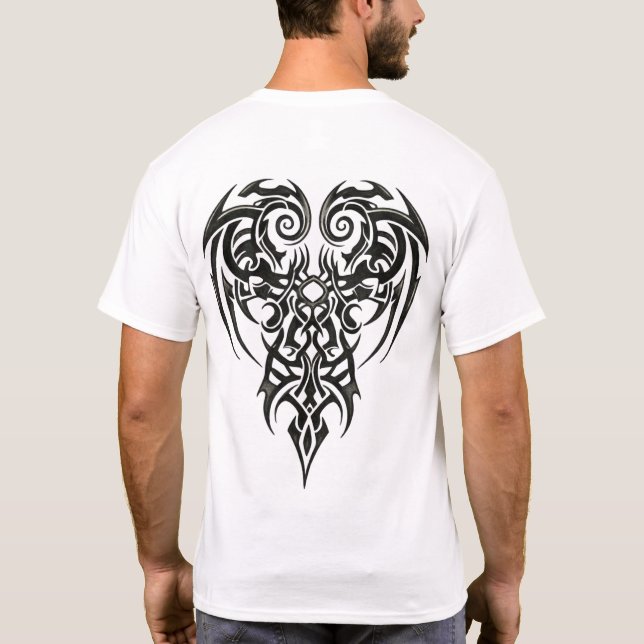 Tribal Heart Shield T-Shirt (Back)