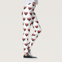 Tribal Heart Tattoo Art Leggings