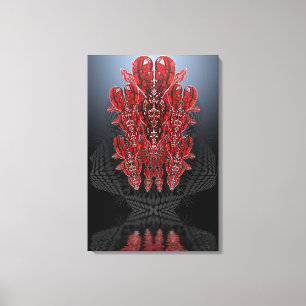 Tribal Hearts Wrapped Canvas