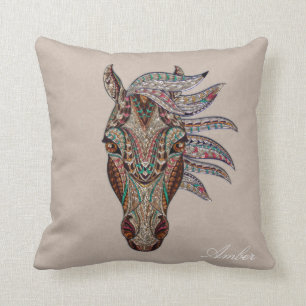 Tribal Horse Cushion