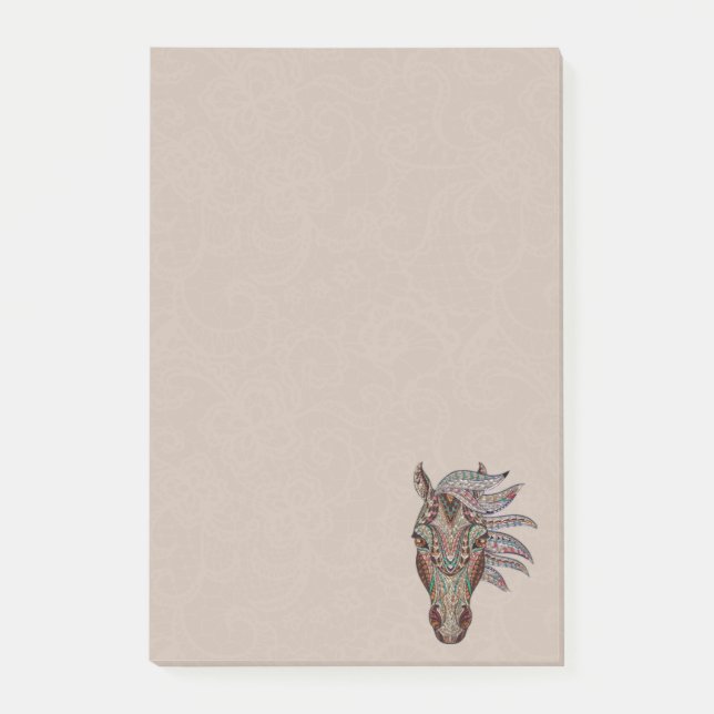 Tribal Horse Post-it Notes (Front)