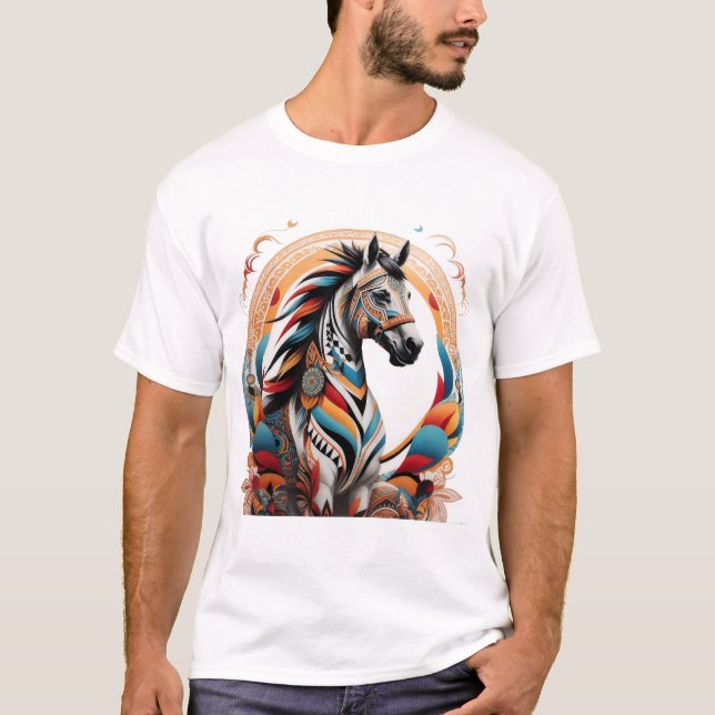 Tribal horse spirit logo T-Shirt (Front)