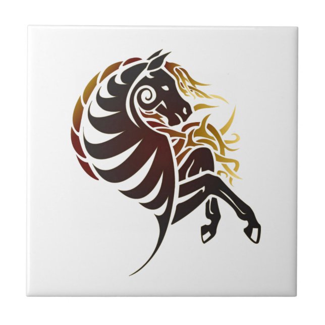 Tribal Horse Tile (Front)