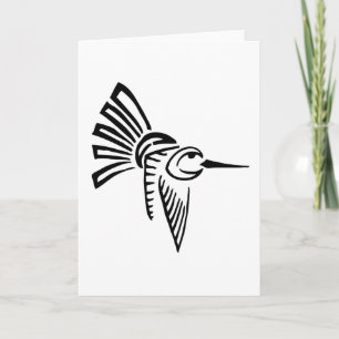 Tribal Hummingbird Card