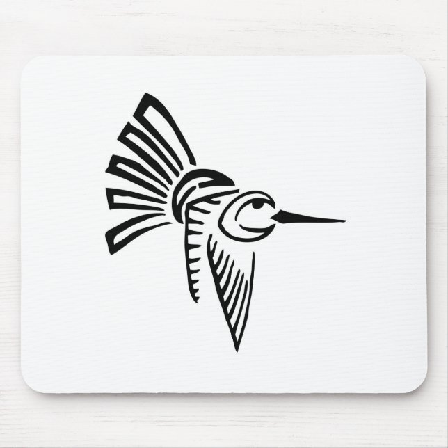 Tribal Hummingbird Mouse Mat (Front)