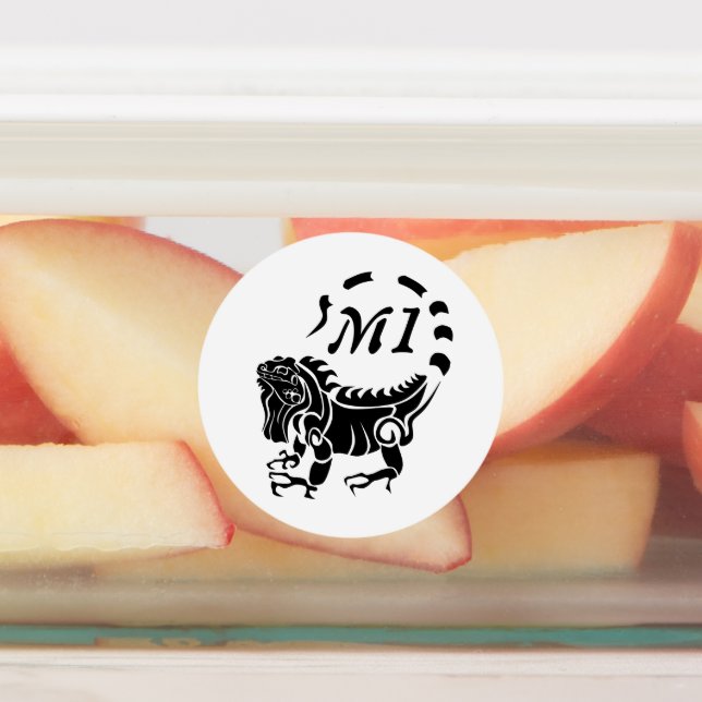 Tribal Iguana Monogram Waterproof (Affixed)