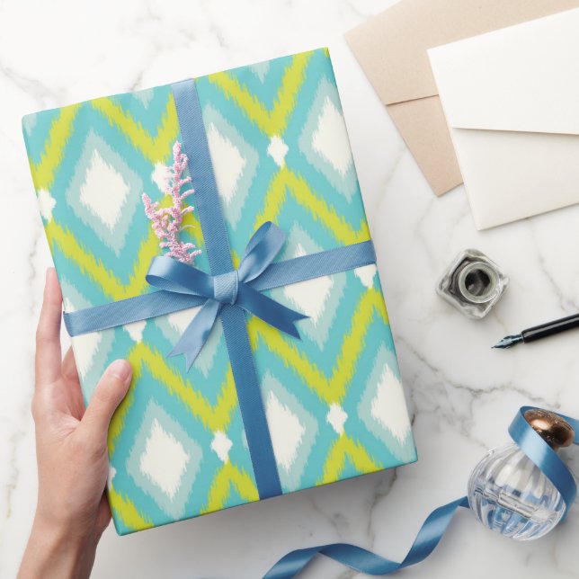 Tribal Ikat Chevron Wrapping Paper (Gifting)