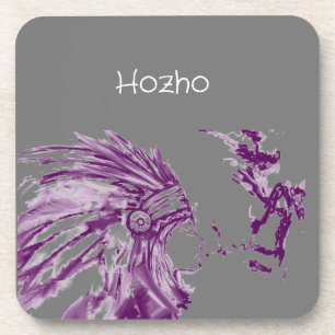 Tribal Indian Peace Coasters