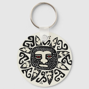 Tribal Indian Sun Spirit Key Ring