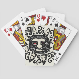 Tribal Indian Sun Spirit Playing Cards