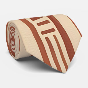 Tribal Inspired Organic Lines Neck Tie