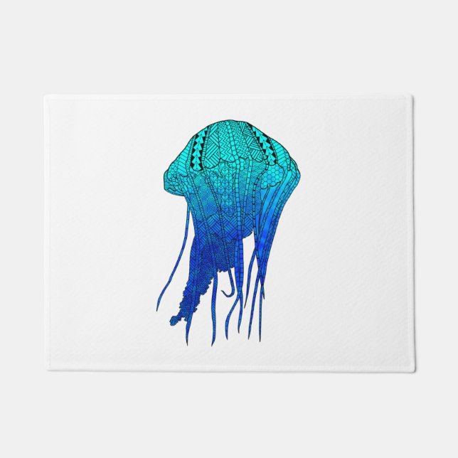 Tribal Jellyfish Doormat (Front)
