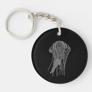 Tribal Jellyfish Key Ring