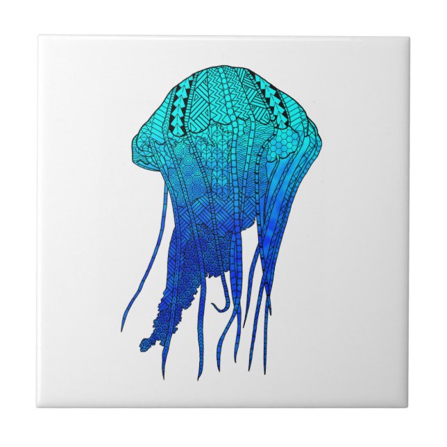 Tribal Jellyfish Tile (Front)
