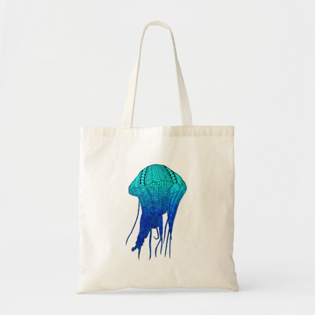 Tribal Jellyfish Tote Bag (Front)