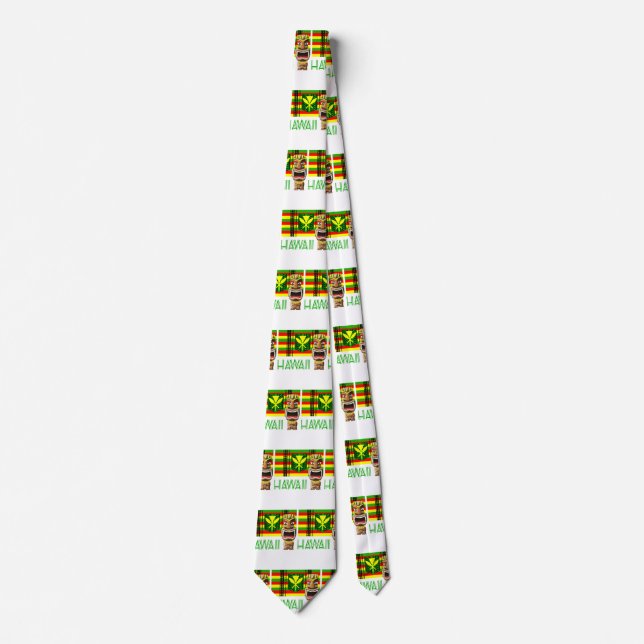 Tribal Kanaka Maoli And Tiki Tie (Front)