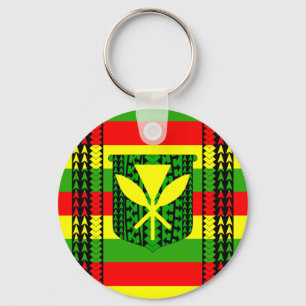 Tribal Kanaka Maoli Flag Key Ring
