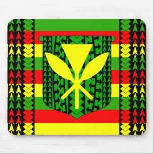 Tribal Kanaka Maoli Flag Mouse Mat