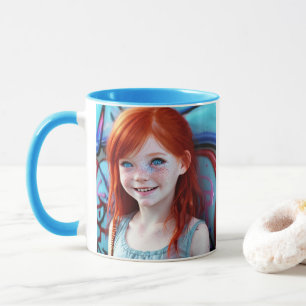 Tribal Kids   Pretty Little Redhead Girl  Mug