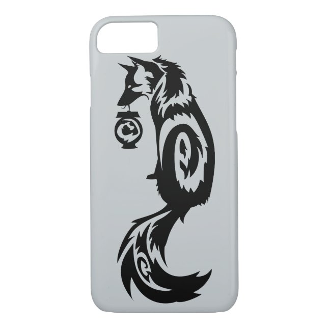 Tribal Kitsune Spirit Fox with Lantern Case-Mate iPhone Case (Back)