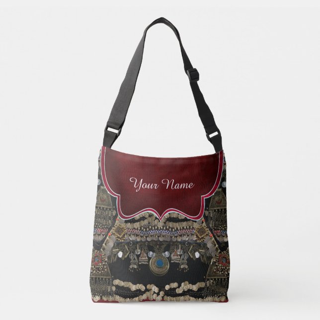 Tribal Kuchi Belly Dance Customised Crossbody Bag (Front)
