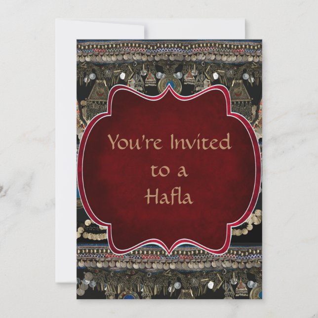 Tribal Kuchi Belly Dance Invitation (Front)