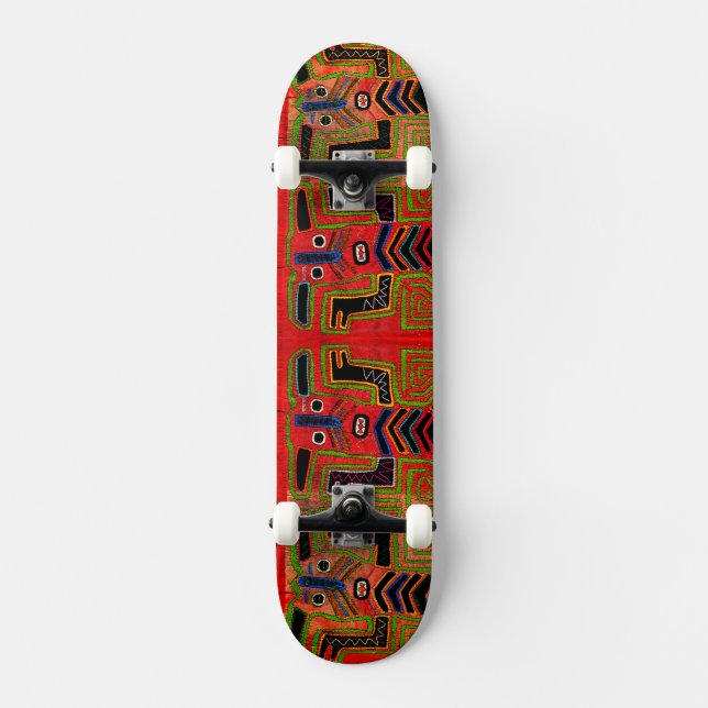 Tribal Kuna Spirits Skateboard (Front)