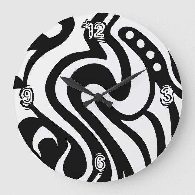 Tribal Large Clock (Front)