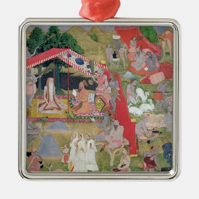 Tribal Leaders Meeting Hermits Metal Tree Decoration (Front)