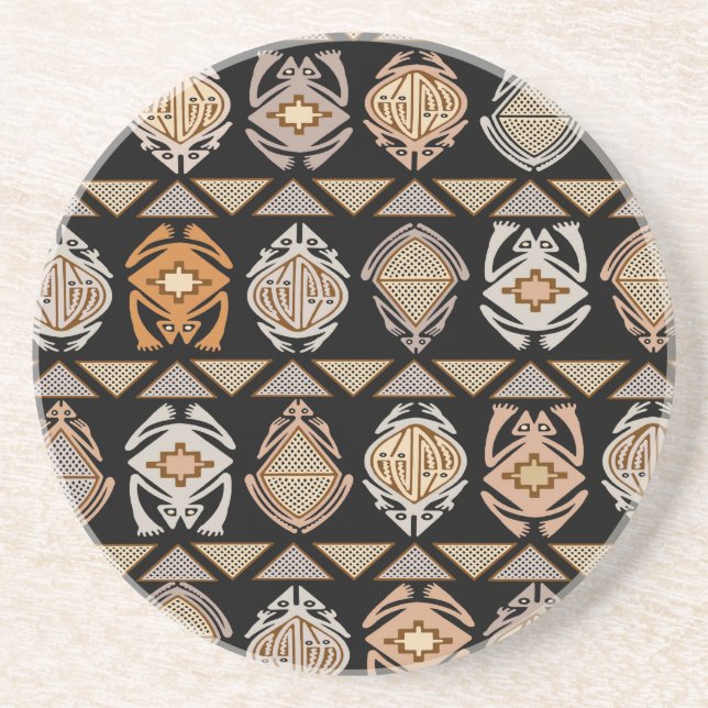 Tribal Leap Frogs Coaster (Front)