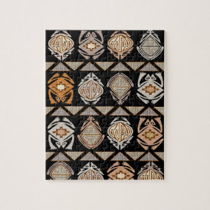 Tribal Leap Frogs Jigsaw Puzzle