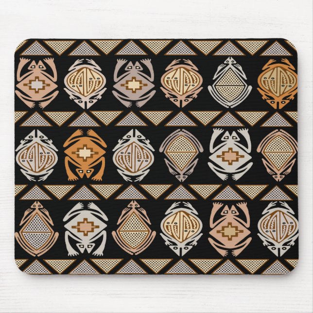 Tribal Leap Frogs Mouse Mat (Front)