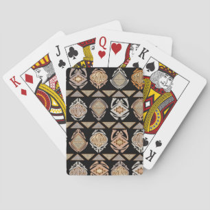Tribal Leap Frogs Playing Cards